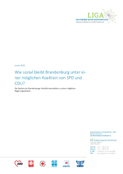 Wie sozial bleibt Brandenburg unter einer möglichen Koalition von SPD und CDU?