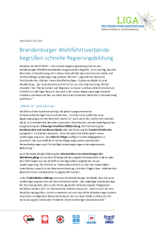 Pressemitteilung zur Regierungsbildung von SPD und CDU
