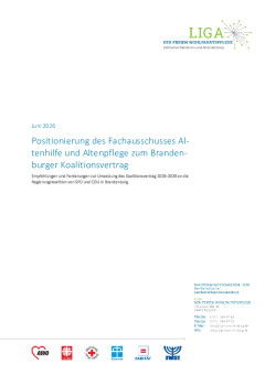 Positionspapier zum Thema Pflege im Brandenburger Koalitionsvertrag